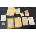 A Scarce Luftwaffe field division full tag. Together with WW2 Documents