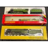 Hornby Railways Flying Scotsman Loco and tender with box, together with TrixTrains A. H Peppercorn