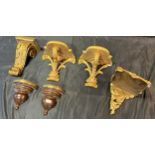 A Selection of antique and vintage wall sconces