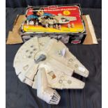 A Vintage Star Wars The Empire Strikes Back Millennium Flacon Ship with original box.