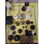 A Collection of Vintage Light Switches, Sockets and Light Fittings.