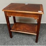 A Reproduction mahogany side table. [59x53x30cm]