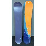 Two snowboards, Burton Cruzer 56