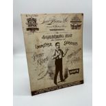 A Vintage Levi Straus & Co cardboard shop 'Levi's' advertisement board [42x32cm]