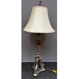 A Heavy antique style table lamp.