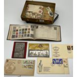 A Quantity of stamps/ album and loose stamps.