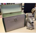A Vintage Slide Projector With Case (Working)