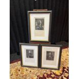 A Lot of three early 19th century engravings, Two titled 'James, First Duke of Hamilton' & ' John,