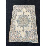 A vintage/ antique hand stitched rug. [144X90CM]