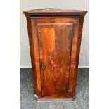 A 19th century Marquetry corner cabinet [79x42x25cm]