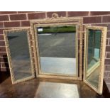 Antique/ Vintage ornate gilt framed three way mirror. [60x91cm]