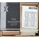 Akros.: A box of multiple mint copies plus The Modern Scot. 11 issues 1930 - 35 including