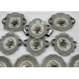 19 pieces of Masons Ironstone China dessert set. [As Found]