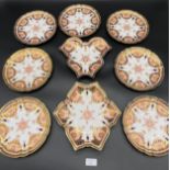 A Quantity of Royal Crown Derby cabinet plates, includes 7 plates and two unusual design plates.