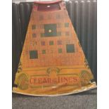 An antique fairground game board section from early 20th Century