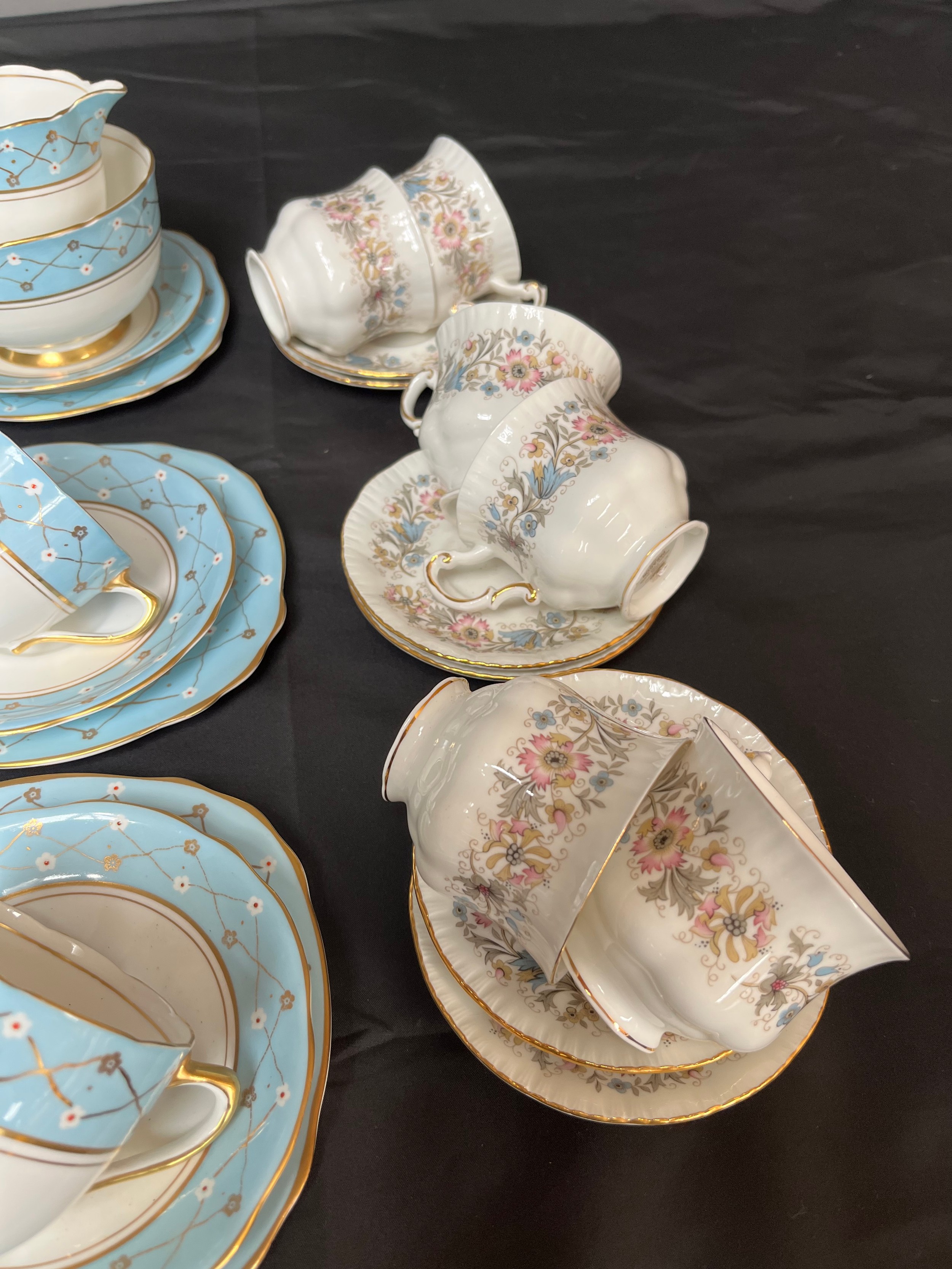 An 18 piece Royal Stafford tea set together with a 12 piece Paragon Meadowvale coffee set. - Image 3 of 3