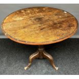 A 17th/ 18th century pedestal oak drop end circular table. Turned pedestal with off swept claw feet.