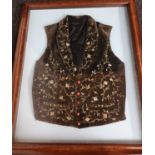 A 19th century Framed waistcoat [75x62cm]