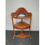 A 19th century corner wash stand. [100cm high]