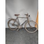 A Vintage Humber bicycle, comes with brooks leather seat and front lamp.