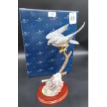 Border Fine Arts Birds by Russell Willis A1276 Flying Peregrine figure. Comes with Original box.