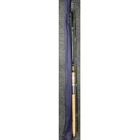 A Two piece Greys of Alnwick Spinning rod, 9 1/2 foot . Comes with bag.