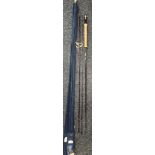 A Three piece House of Hardy fly rod, Hardy Graphite Stillwater. 11 foot. Comes with bag.