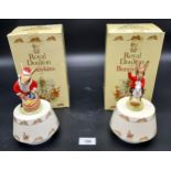 Two Royal Doulton Bunnykins musical money boxes. Both come with boxes.