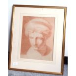 Study of a Classical Statue in Red Chalk [53x44cm]