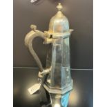 A Sheffield silver coffee pot [450grams] [22cm high]