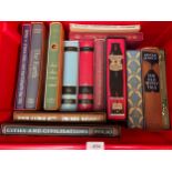 A Collection of Folio Society books and covers.