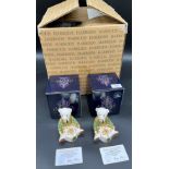 Two Royal Crown derby Limited edition Harrods teddies, Both come with boxes and certificates.