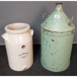 Milk Churn and stone ware water filter