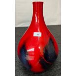 A Large Royal Doulton Flambe bulbous vase [40cm high]