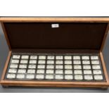 A Cased set of Silver ingots '1000 years of British Monarchy' Sterling silver proof edition Number
