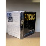 Miller, Arthur.: Focus. New York, Book Find Club, 1945. Tipped in are a copy of Miller's funeral