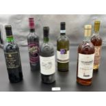 6 Bottlings of various wine and other alcohol. Albergaccio Vin Santo, 1983 Chateau Fonrousse,