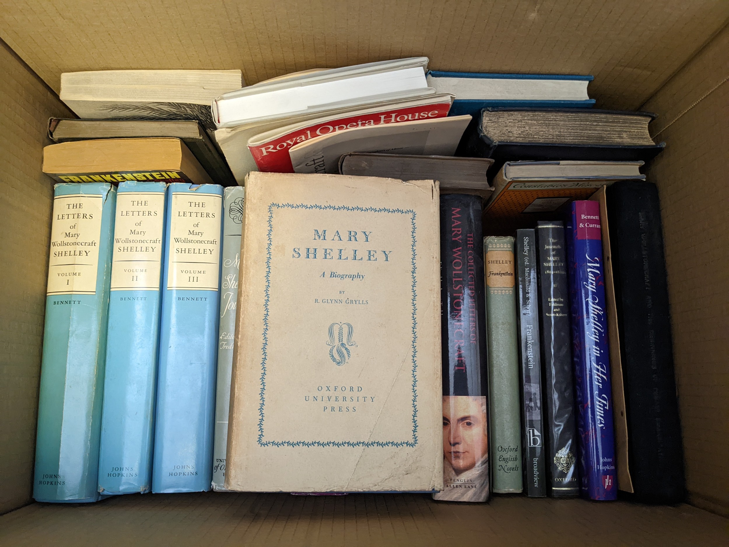 Shelley, Mary.: The Letters of Mary Shelley. 3 vols. with a number of others on or by Mary Shelley