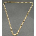 9ct gold curb necklace. [7.91grams] [44cm in length]