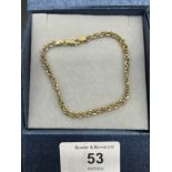 9ct gold bracelet [3.49grams] [16cm in length]