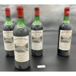Four Bottlings of Chateau Picque Caillou- 1979. 75cl.