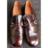 A Pair of vintage 'Church's famous English shoes' oxblood leather shoes. Comes with box.