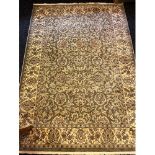 Ornate rug with green and cream tones [228.5x160cm]