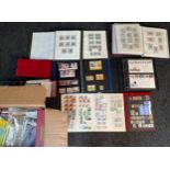 A Collection of stamps albums and stamps. ,