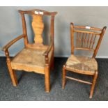 Two child's chairs [69cm high]