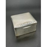 Glasgow silver cigarette box. [6x10x9cm]