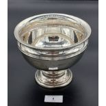 A Sheffield silver raised presentation bowl [Engraved]. Produced by Martin, Hall & Co (Richard