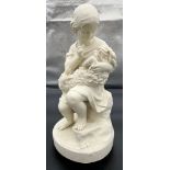 19th century Parian ware figure titled 'Go to Sleep' [46cm high] [Will not post] Produced by