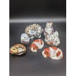 Mixed lot of Royal Crown Derby animal figurines [7]