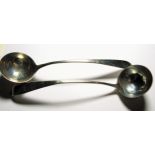 Two Scottish provincial cream ladles: Aberdeen James Erskine, JE, Zodiac,; John Ewan, JoE,